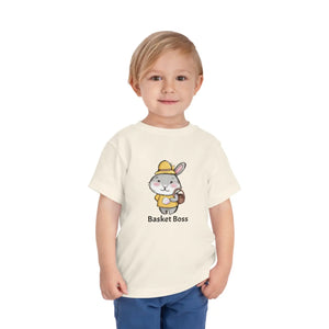 Soft Cotton Toddler Bunny Tee - Basket Boss Easter - Dipaliz - Baby & Clothing