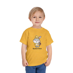 Soft Cotton Toddler Bunny Tee - Basket Boss Easter - Dipaliz - Baby & Clothing