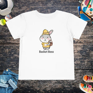 Soft Cotton Toddler Bunny Tee - Basket Boss Easter - Dipaliz - Baby & Clothing