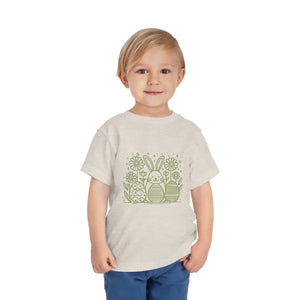 Colorful Bunny Toddler Tee - Short Sleeve Easter - Dipaliz - Baby & Tops
