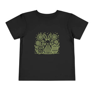 Colorful Bunny Toddler Tee - Short Sleeve Easter - Dipaliz - Baby & Tops