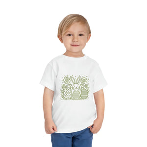 Colorful Bunny Toddler Tee - Short Sleeve Easter - Dipaliz - Baby & Tops