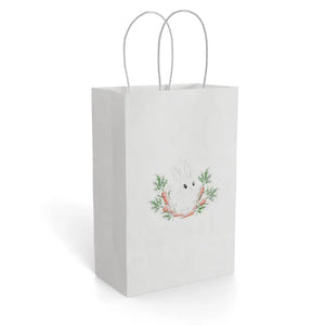 Paper Gift Bag - Hand-drawn Bunny Rabbit Design - Dipaliz - 5.5’’ x 8.375’’ / White / Gifts Online