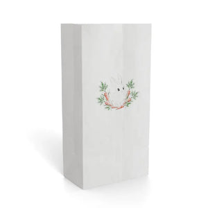Paper Gift Bag - Hand-drawn Bunny Rabbit Design - Dipaliz - 6.25’’ x 12.5’’ / White / Gifts Online