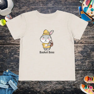 Easter Tee - Toddler Bunny Basket Design - Dipaliz - Heather Dust / 2t - Baby & Clothing