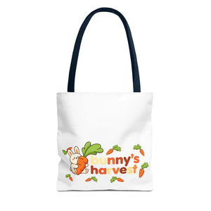 Harvest Tote Bag - Cute Carrot Bunny Spring Canvas - Dipaliz - 13’’ × / Navy Gifts Online
