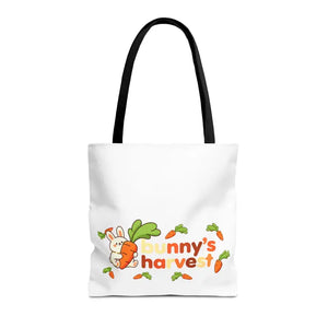 Harvest Tote Bag - Cute Carrot Bunny Spring Canvas - Dipaliz - 16’’ × / Black Gifts Online