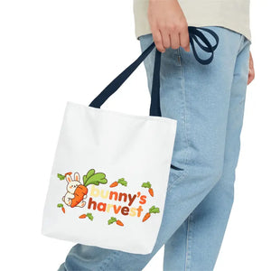 Harvest Tote Bag - Cute Carrot Bunny Spring Canvas - Dipaliz - Gifts Online