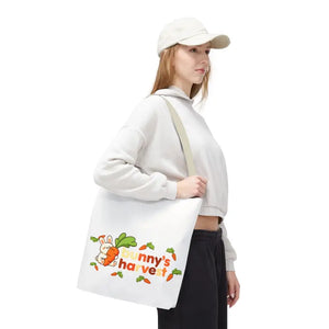 Harvest Tote Bag - Cute Carrot Bunny Spring Canvas - Dipaliz - Gifts Online