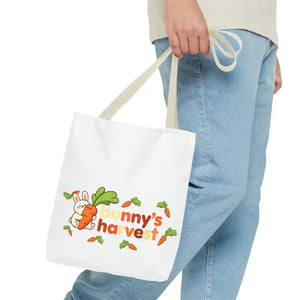 Harvest Tote Bag - Cute Carrot Bunny Spring Canvas - Dipaliz - Gifts Online