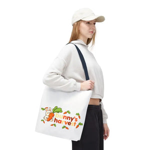 Harvest Tote Bag - Cute Carrot Bunny Spring Canvas - Dipaliz - Gifts Online