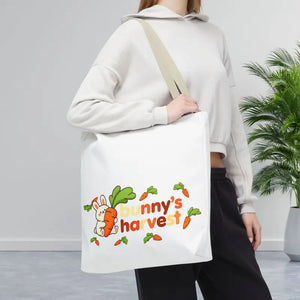 Harvest Tote Bag - Cute Carrot Bunny Spring Canvas - Dipaliz - Gifts Online