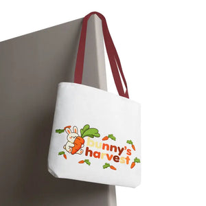 Harvest Tote Bag - Cute Carrot Bunny Spring Canvas - Dipaliz - Gifts Online