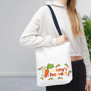 Harvest Tote Bag - Cute Carrot Bunny Spring Canvas - Dipaliz - Gifts Online