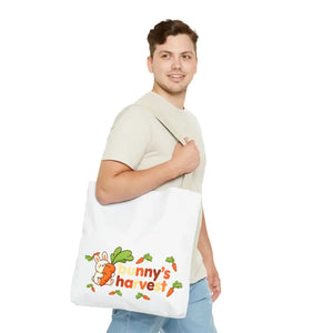 Harvest Tote Bag - Cute Carrot Bunny Spring Canvas - Dipaliz - Gifts Online