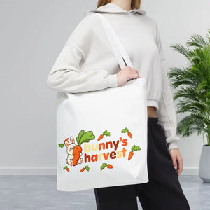 Harvest Tote Bag - Cute Carrot Bunny Spring Canvas - Dipaliz - Gifts Online