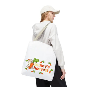 Harvest Tote Bag - Cute Carrot Bunny Spring Canvas - Dipaliz - Gifts Online