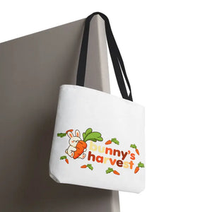 Harvest Tote Bag - Cute Carrot Bunny Spring Canvas - Dipaliz - Gifts Online