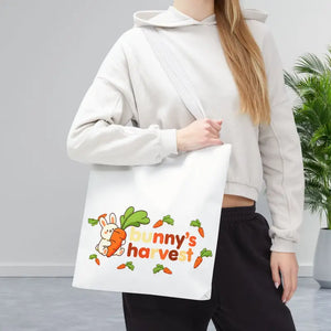 Harvest Tote Bag - Cute Carrot Bunny Spring Canvas - Dipaliz - Gifts Online