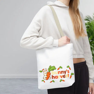Harvest Tote Bag - Cute Carrot Bunny Spring Canvas - Dipaliz - Gifts Online