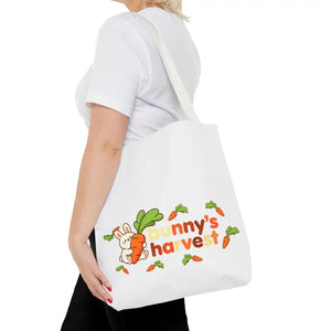 Harvest Tote Bag - Cute Carrot Bunny Spring Canvas - Dipaliz - Gifts Online