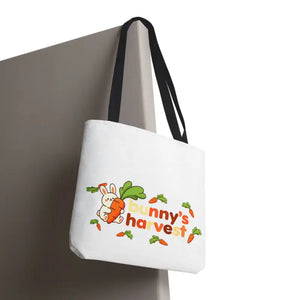 Harvest Tote Bag - Cute Carrot Bunny Spring Canvas - Dipaliz - Gifts Online