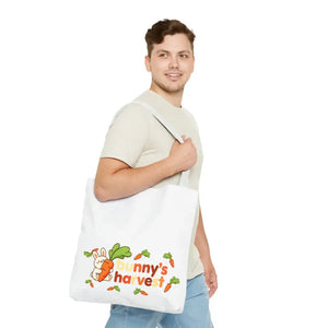 Harvest Tote Bag - Cute Carrot Bunny Spring Canvas - Dipaliz - Gifts Online