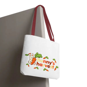 Harvest Tote Bag - Cute Carrot Bunny Spring Canvas - Dipaliz - Gifts Online