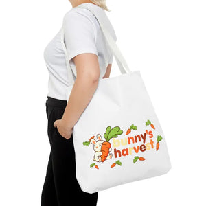 Harvest Tote Bag - Cute Carrot Bunny Spring Canvas - Dipaliz - Gifts Online