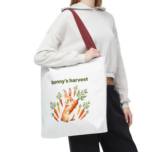 Harvest Tote Bag - Cute Easter Bunny Carrots Canvas - Dipaliz - Gifts Online