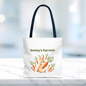 Harvest Tote Bag - Cute Easter Bunny Carrots Canvas - Dipaliz - Gifts Online