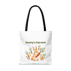 Harvest Tote Bag - Cute Easter Bunny Carrots Canvas - Dipaliz - Gifts Online