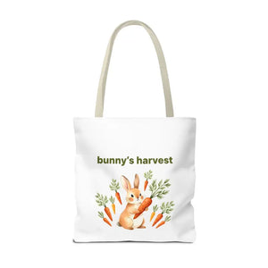 Harvest Tote Bag - Cute Easter Bunny Carrots Canvas - Dipaliz - Gifts Online