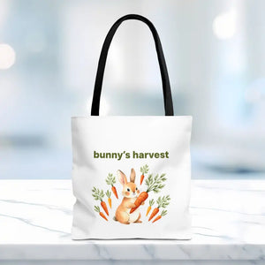 Harvest Tote Bag - Cute Easter Bunny Carrots Canvas - Dipaliz - Gifts Online