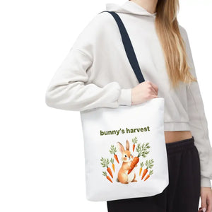 Harvest Tote Bag - Cute Easter Bunny Carrots Canvas - Dipaliz - Gifts Online
