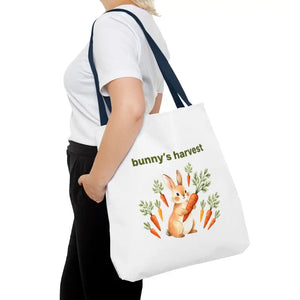 Harvest Tote Bag - Cute Easter Bunny Carrots Canvas - Dipaliz - Gifts Online