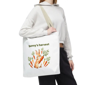 Harvest Tote Bag - Cute Easter Bunny Carrots Canvas - Dipaliz - Gifts Online