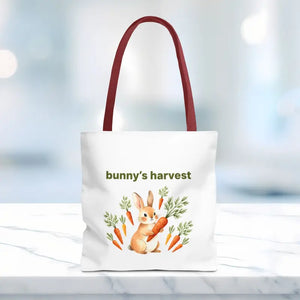 Harvest Tote Bag - Cute Easter Bunny Carrots Canvas - Dipaliz - Gifts Online