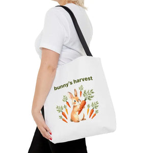 Harvest Tote Bag - Cute Easter Bunny Carrots Canvas - Dipaliz - Gifts Online
