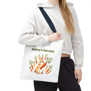 Harvest Tote Bag - Cute Easter Bunny Carrots Canvas - Dipaliz - Gifts Online