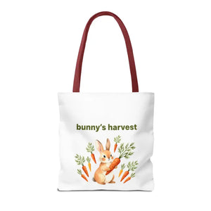 Harvest Tote Bag - Cute Easter Bunny Carrots Canvas - Dipaliz - Gifts Online