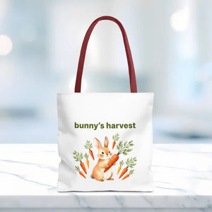 Harvest Tote Bag - Cute Easter Bunny Carrots Canvas - Dipaliz - Gifts Online