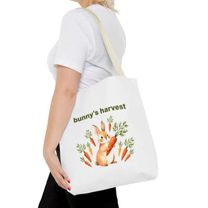 Harvest Tote Bag - Cute Easter Bunny Carrots Canvas - Dipaliz - Gifts Online