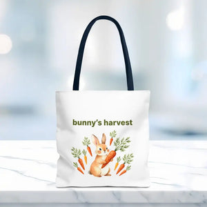 Harvest Tote Bag - Cute Easter Bunny Carrots Canvas - Dipaliz - Gifts Online