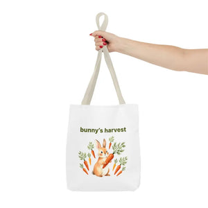 Harvest Tote Bag - Cute Easter Bunny Carrots Canvas - Dipaliz - Gifts Online
