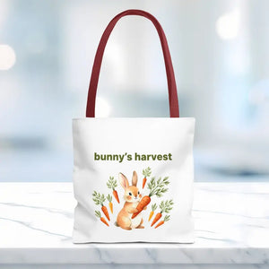 Harvest Tote Bag - Cute Easter Bunny Carrots Canvas - Dipaliz - Gifts Online