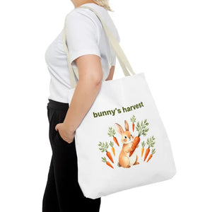 Harvest Tote Bag - Cute Easter Bunny Carrots Canvas - Dipaliz - Gifts Online