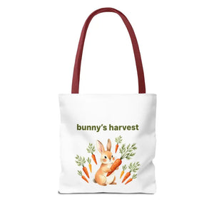 Harvest Tote Bag - Cute Easter Bunny Carrots Canvas - Dipaliz - Gifts Online