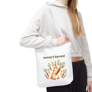 Harvest Tote Bag - Cute Easter Bunny Carrots Canvas - Dipaliz - Gifts Online