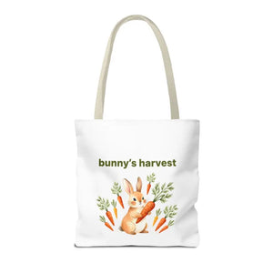 Harvest Tote Bag - Cute Easter Bunny Carrots Canvas - Dipaliz - Gifts Online